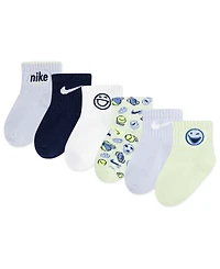 Nike Baby Boys or Girls 6-Pack Play For All Infant Socks