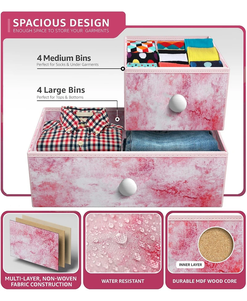 Sorbus Chest Dresser with 8 Drawers