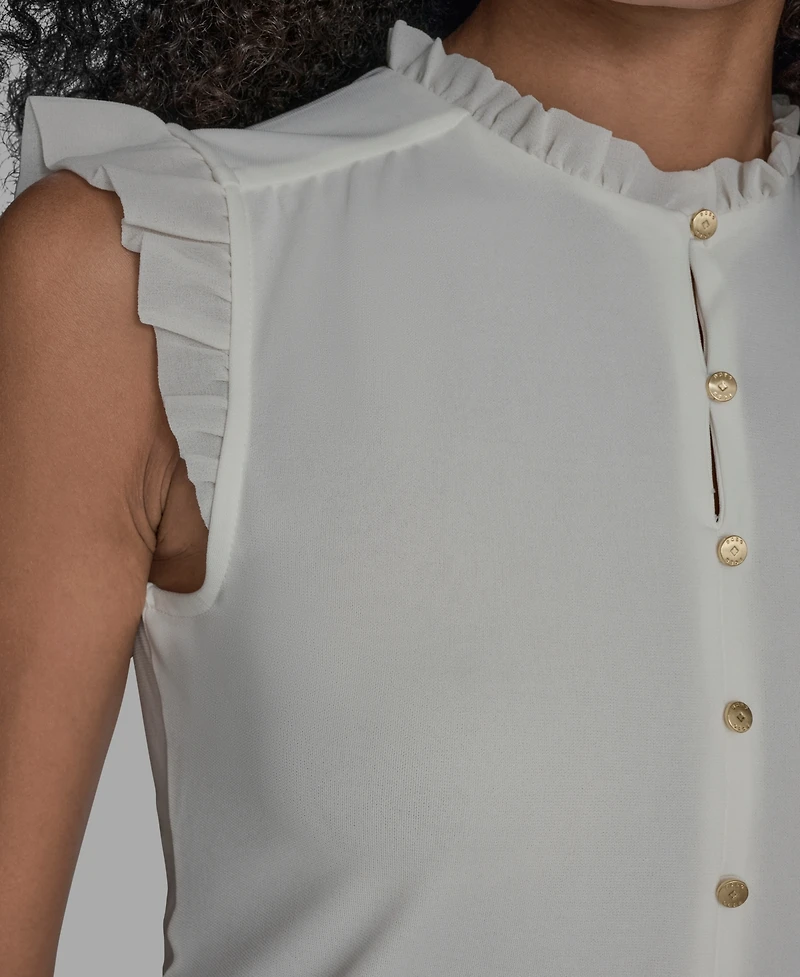Bcbg Women's Sleeveless Button Down Blouse