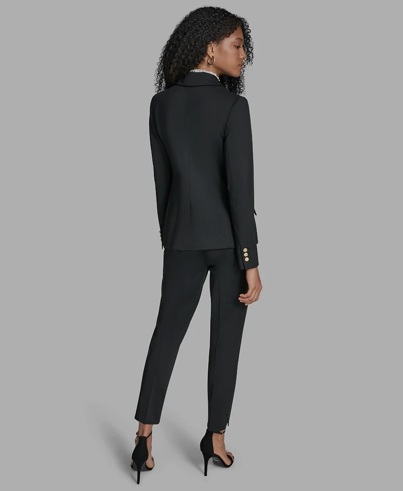 Bcbg Women's Padded Shoulder One Button Jacket