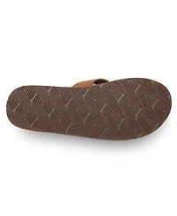 Feelgoodz Men's Zensole Kinderz Faux Leather Flip-Flop Thong Sandals