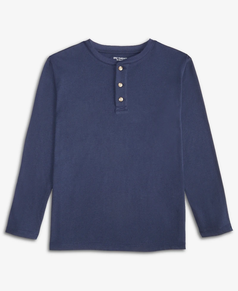 Epic Threads Boys 5-20 Henley Long Sleeve Shirt, Macy's Exclusive