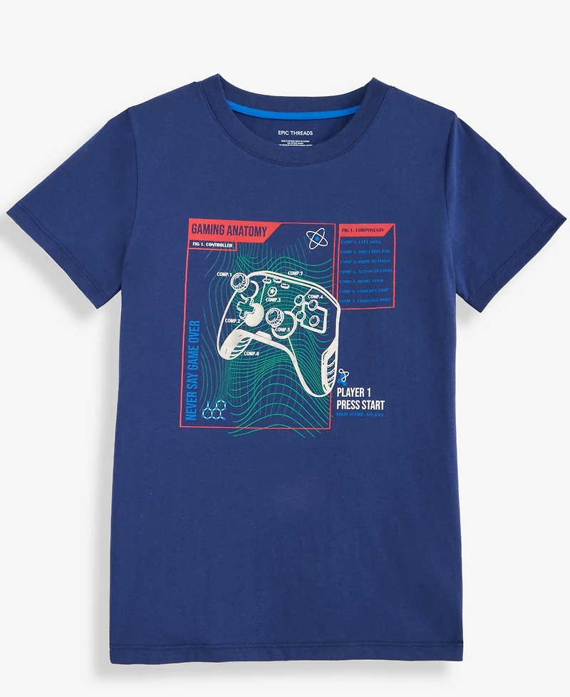 Epic Threads Boys 5-20 Gamer Graphic Short-Sleeve T-Shirt, Macy's Exclusive