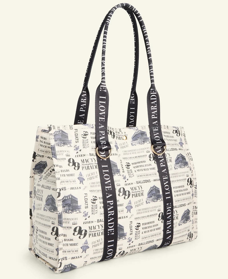 Macy's Thanksgiving Day Parade Large Wax Coated Tote Bag, Macy's Exclusive
