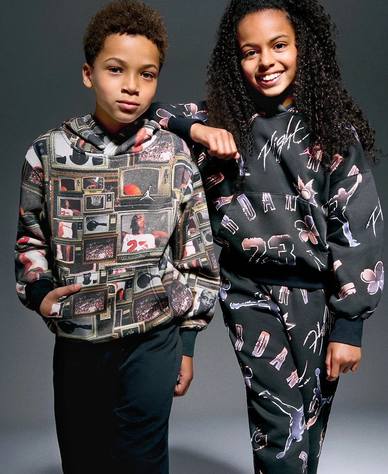 Jordan Big Girls 23 Throwback Hoodie