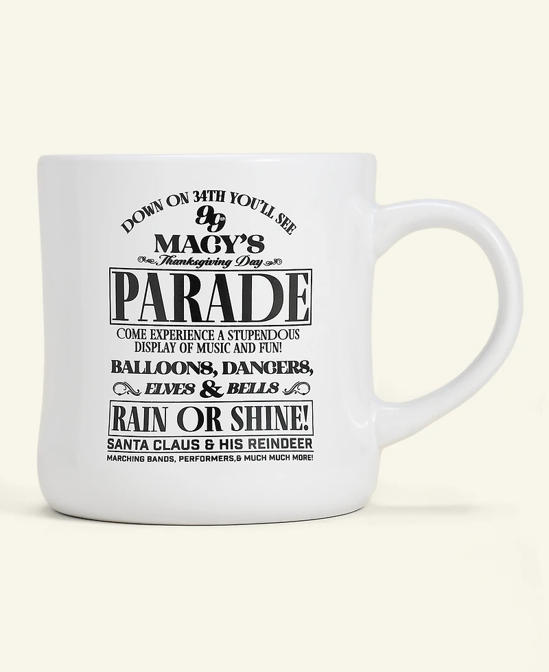 Macy's 99th Thanksgiving Day Parade Commemorative Newspaper Print Coffee Mug, Macy's Exclusive