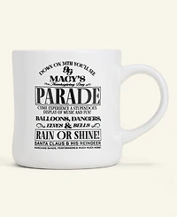 Macy's 99th Thanksgiving Day Parade Commemorative Newspaper Print Coffee Mug, Macy's Exclusive