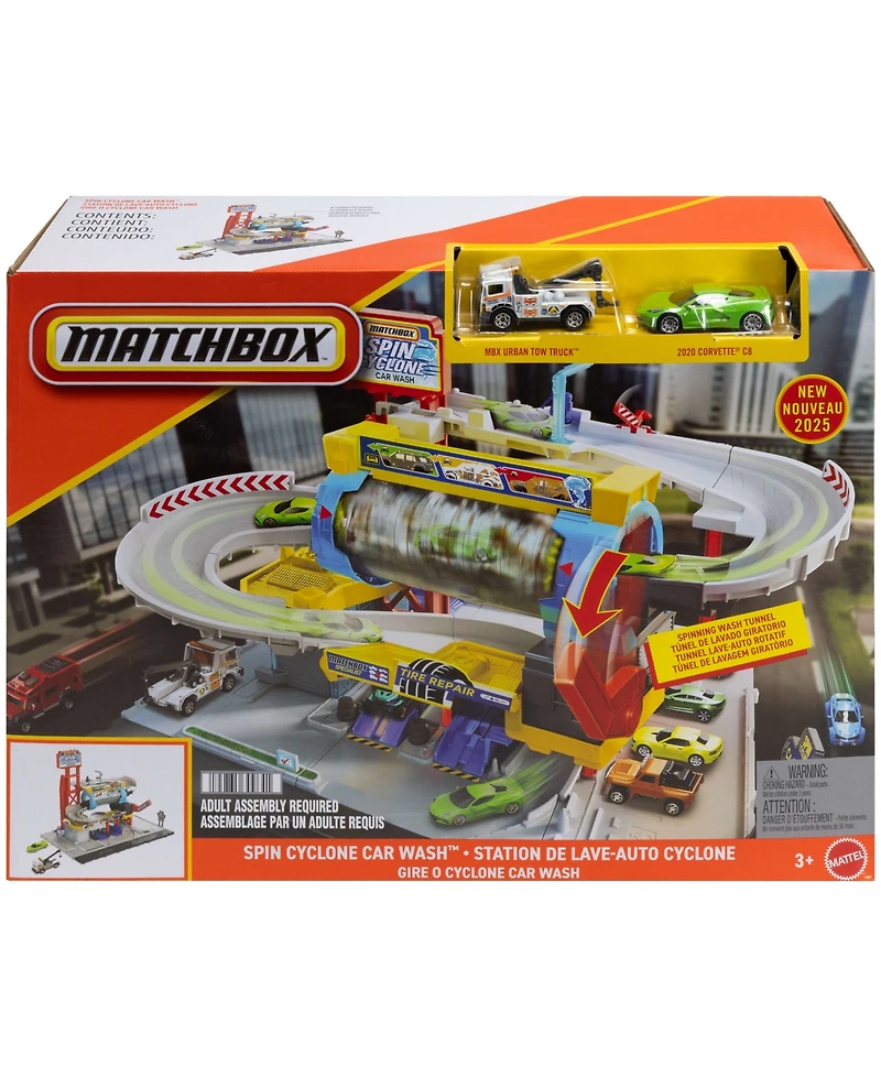 Matchbox Spin Cyclone Car Wash Playset