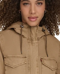 Levi's Women's Lightweight Washed Cotton Military Jacket