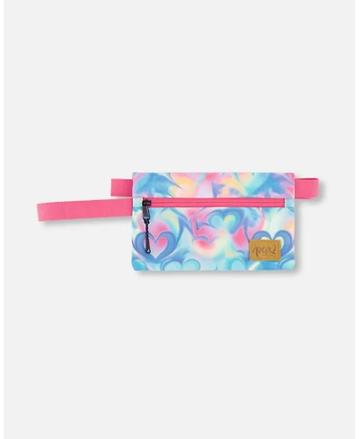 Deux par Deux Girl Double Pencil Case Rainbow Heart Print - Toddler|Child