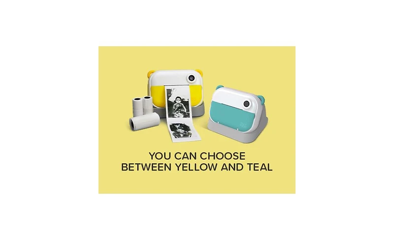 myFirst Camera Insta Wi 4-in-1 Instant Print Camera and Label Maker for Kids 12MP Photos, 1080P Video, 32GB microSD