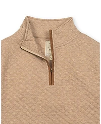 Hope & Henry Men's Quilted Half Zip Pullover