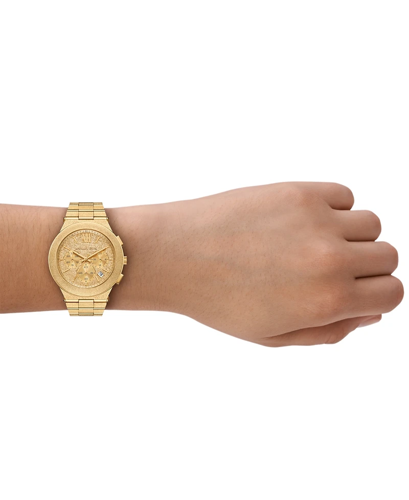 Michael Kors Women's Billie Chronograph Gold-Tone Stainless Steel Watch, 40mm