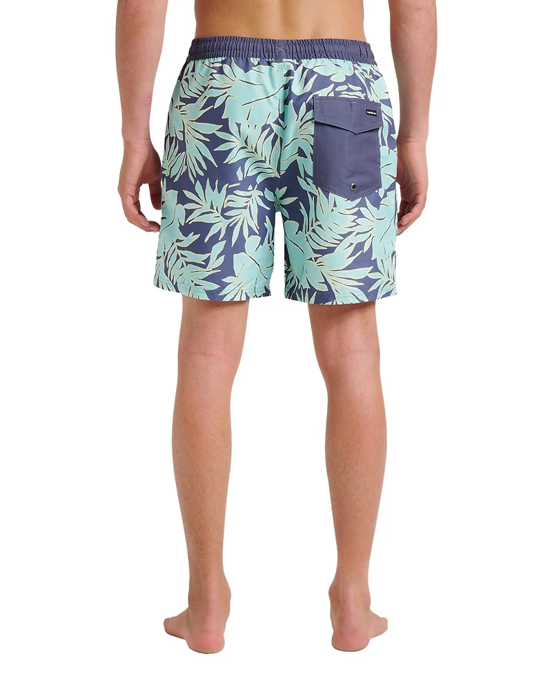 Quiksilver Men's Everyday Volley Trippin Palm Swim Shorts