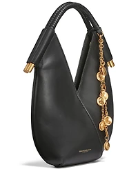 Donna Karan New York Suede Micro Crossbody Bag with Charm Hangoff