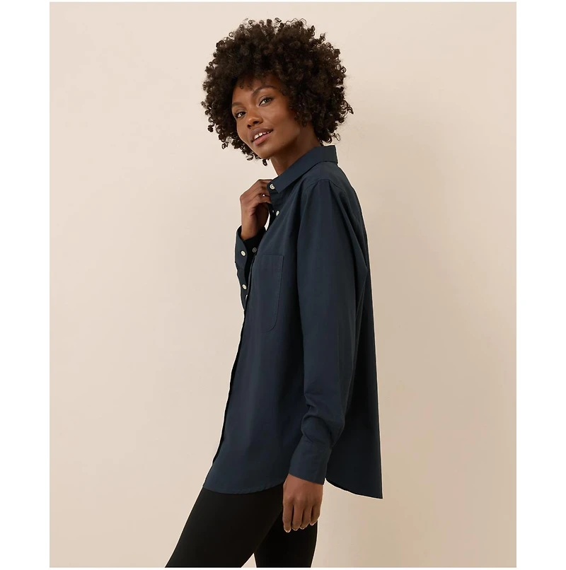 Pact Women's Organic Cotton All Day Poplin Classic Shirt