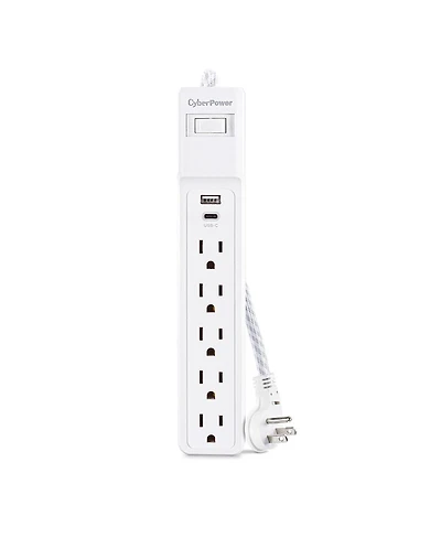 CyberPower P504UC 5-Outlet Surge Protector with Usb-a and Usb-c Port
