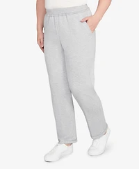 Alfred Dunner Petite Casual Vibe Cozy Short Length Slant Pocket Pants