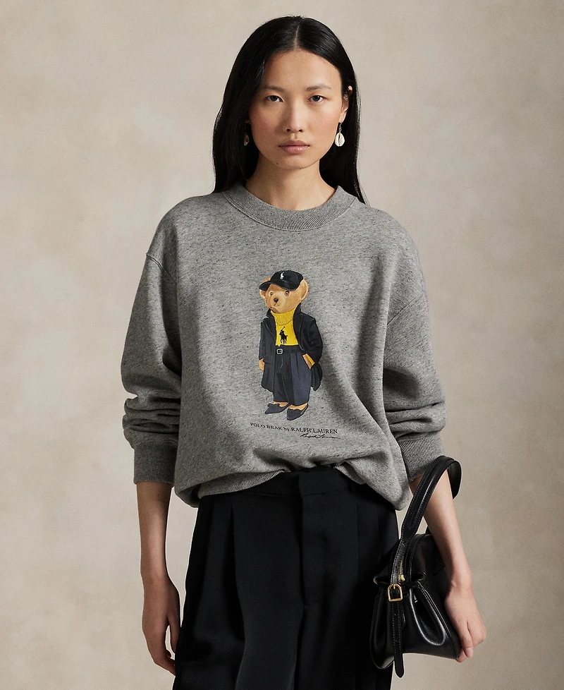 Polo Ralph Lauren Women's Bear Fleece Crewneck Sweatshirt