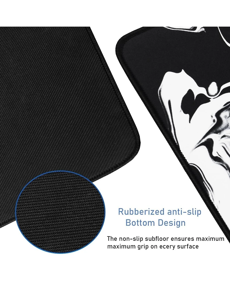 memzuoix Large Extended Gaming Mouse Pad with Stitched Edges, (31.5X15.7In) Durable Non-Slip Natural Rubber Base, Waterproof Mat for Gamer/Desktop/Off