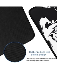 memzuoix Large Extended Gaming Mouse Pad with Stitched Edges, (31.5X15.7In) Durable Non-Slip Natural Rubber Base, Waterproof Mat for Gamer/Desktop/Off