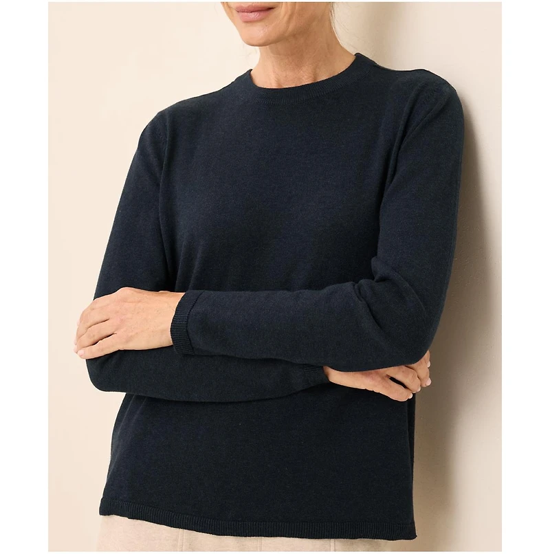 Pact Organic Cotton Classic Fine Knit Crew Sweater