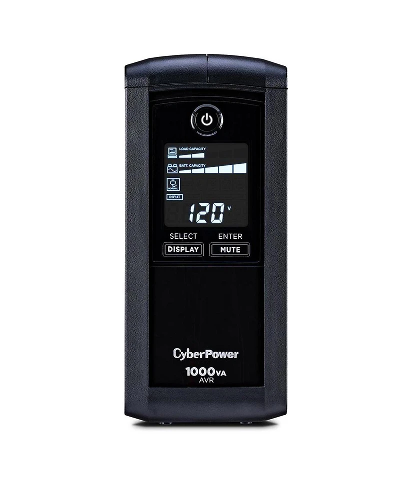 CyberPower CyberPower CP1000AVRLCD Intelligent Lcd Series Computer Battery Backup, 1000VA / 600W Ups, 9 Outlets / Usb & Serial Ports