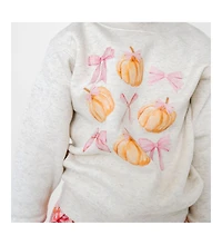 Sweet Wink Little and Big Girls Coquette Pumpkin Sweatshirt