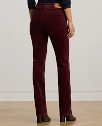 Lauren Ralph Stretch Corduroy Mid-Rise Straight Pants