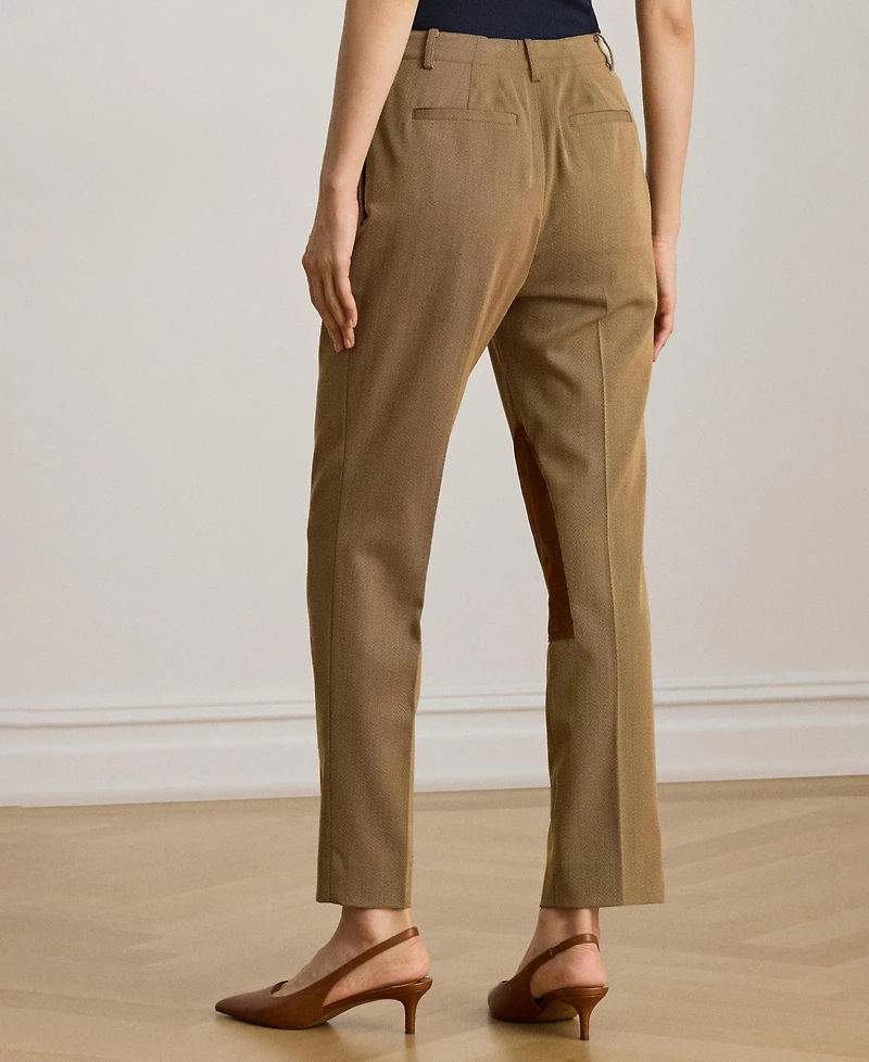 Lauren Ralph Women's Pleat Detail Cropped Pants