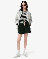 Lacoste Usa Women's Corduroy Wide Fit Shorts