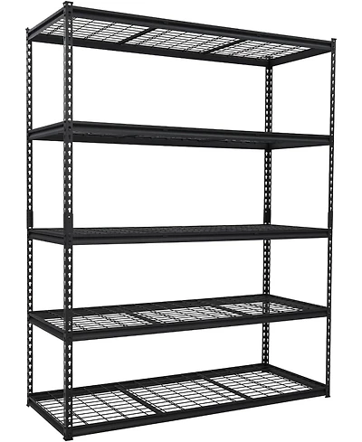gaomon Garage Shelving, 5-Tier Heavy Duty Garage Shelving, 60" L x 24" W x 78" H Storage Shelves Adjustable Height, Metal Shelves for Kitchen Pantry B