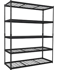 gaomon Garage Shelving, 5-Tier Heavy Duty Garage Shelving, 60" L x 24" W x 78" H Storage Shelves Adjustable Height, Metal Shelves for Kitchen Pantry B