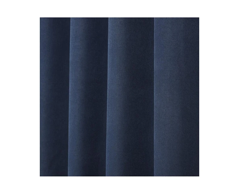 Superior Neal 100% Blackout Solid Machine Washable Curtains, Set of 2 Panels