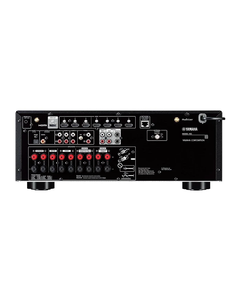 Yamaha Rx-V6 7.2 Channel Av Receiver with Sanus Ultra High Speed 8K 6.56 ft. Hdmi 2.1 Cable