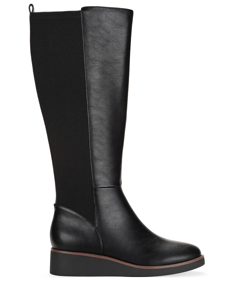 Style & Co Women's Cyruss Wedge Tall Boots, Macy's Exclusive