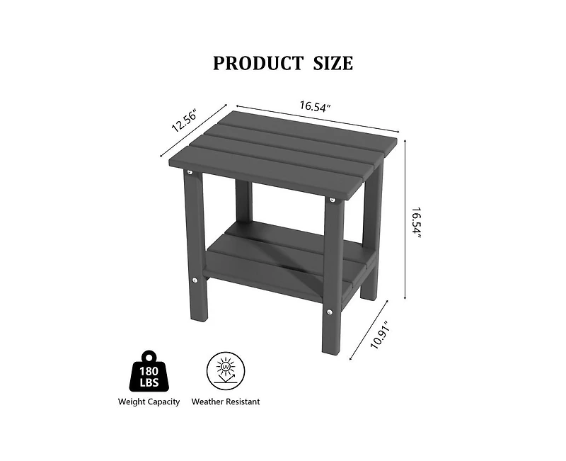Decksplore Double-layer coffee table made of Hdpe