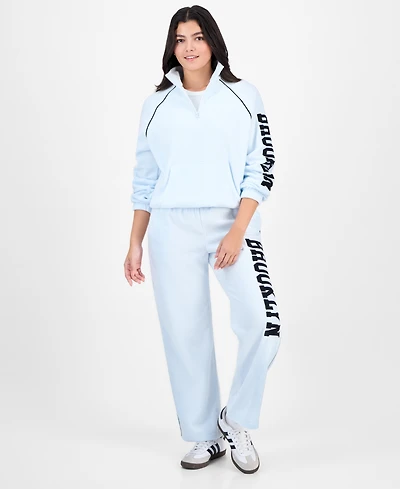 Rebellious One Juniors' Brooklyn Polar Fleece Sweatpants