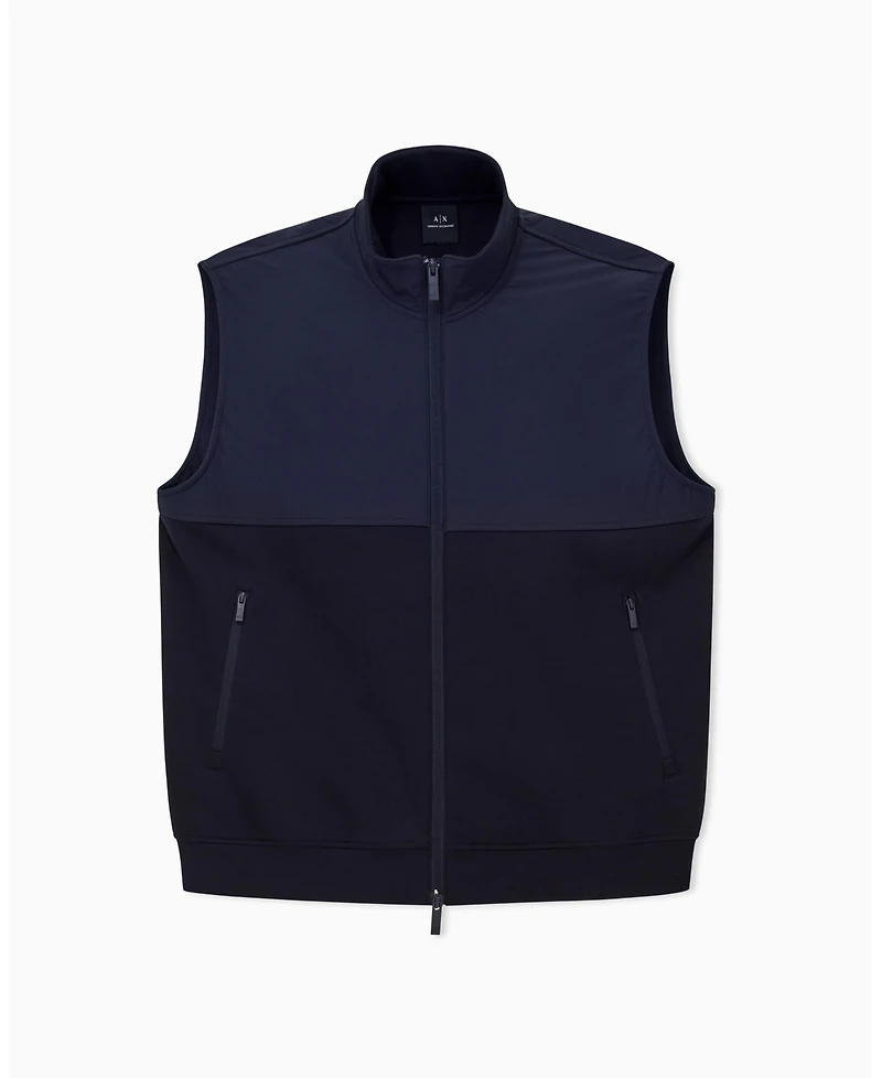 A|X Armani Exchange Men's Mixed Media Commuting Vest