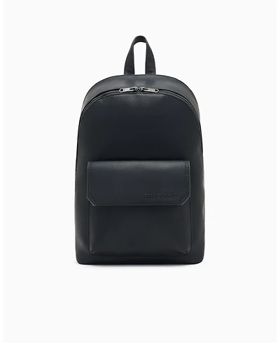 A|X Armani Exchange Men's Faux-Leather with Lettering Backpack