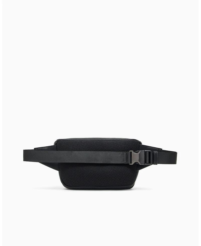 A|X Armani Exchange Men's Faux-Leather Lettering Belt Bag