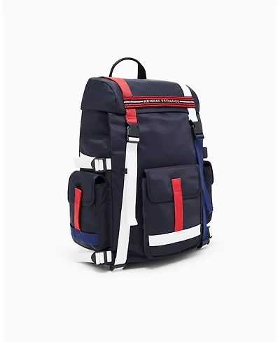 A|X Armani Exchange Men's Nylon Utility Backpack