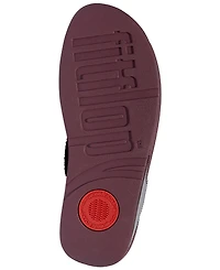 FitFlop Women's Lulu Crystal Mix Toe-Post Wedge Sandals