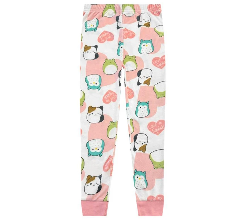 Squishmallow Girls 4-10 4-Piece Bunny Fleece Tight Fit Pajama Set