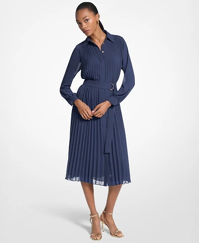 Michael Kors Women's Pleated Shirt Dress