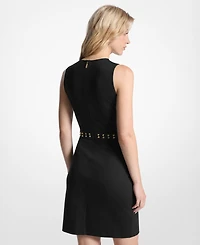 Michael Kors Women's Astor Stud Sleeveless Mini Dress