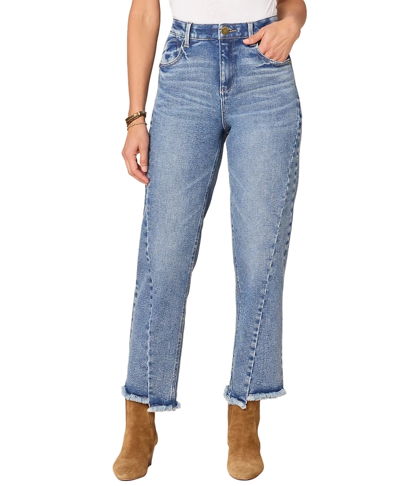 Democracy Petite High Rise Solid Ankle Pants