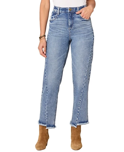 Democracy Petite High Rise Solid Ankle Pants