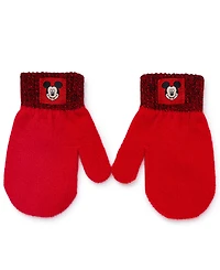 Mickey Mouse Toddler Boys 2-Piece Beanie and Mitten Set