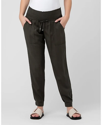 Ripe Maternity Comfortable Tencel Off Duty Pant Olive Wear